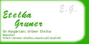 etelka gruner business card